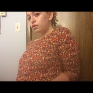 ⭐3 for $10 Forever 21 aztec printed crop top